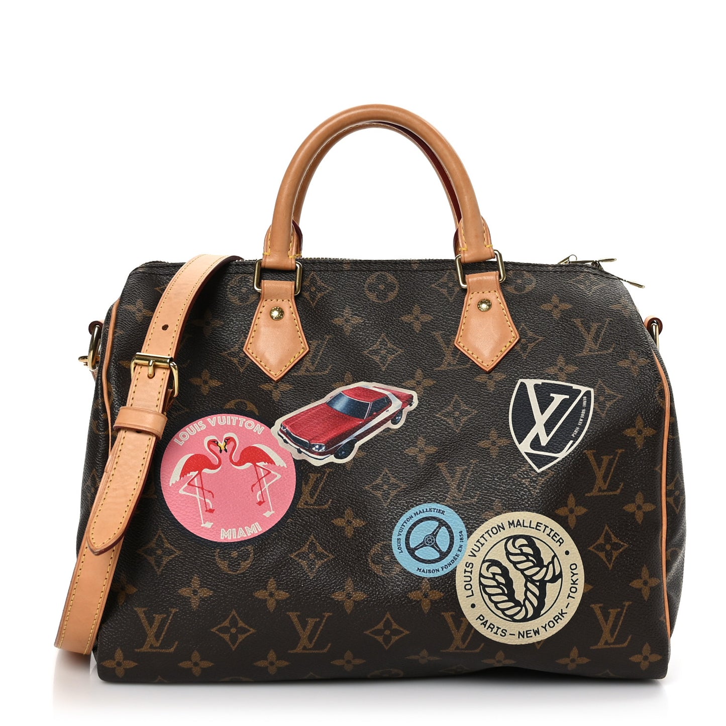 Monogram World Tour Speedy Bandouliere 30