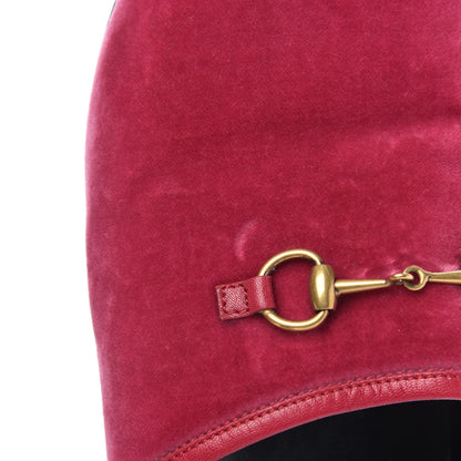 Gucci Softy Velvet Malaga Kid Womens Horsebit River Slippers 38.5 Light Raspberry Rose 9 of 9