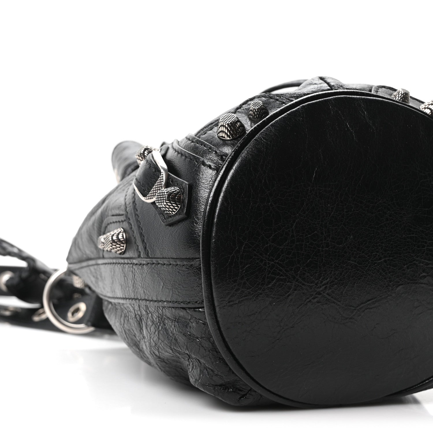 Balenciaga Agneau Arena Le Cagole Bucket Bag XS Black 10 of 11