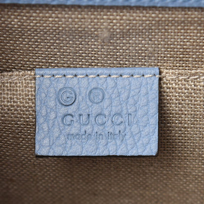 Gucci Dollar Calfskin Small Interlocking G Shoulder Bag Mineral Blue 7 of 10