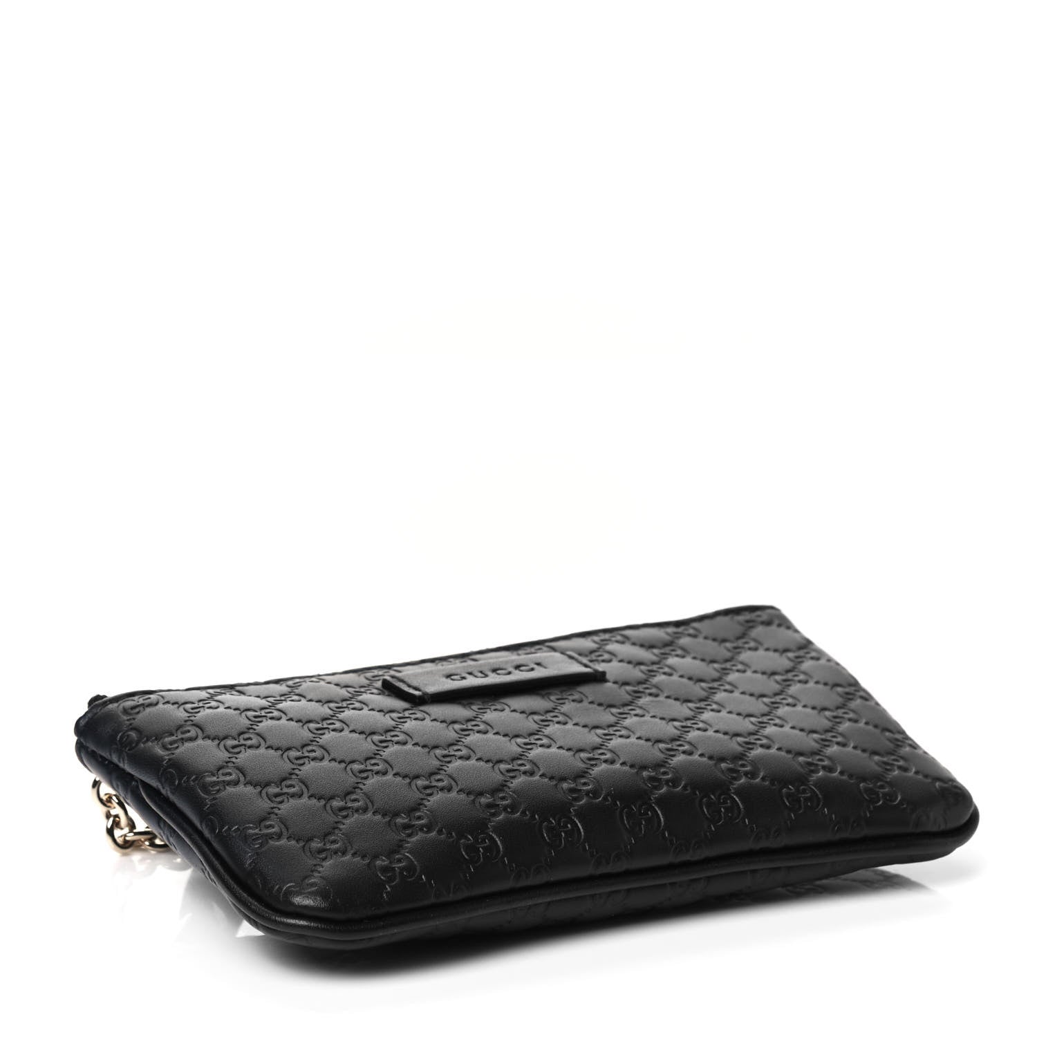 Gucci Microguccissima Key Ring Coin Case Black 3 of 4