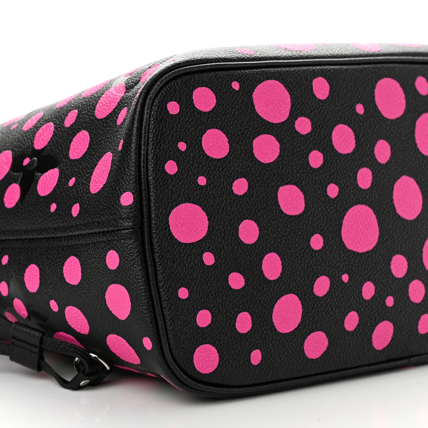 Louis Vuitton LV X YK Empreinte Infinity Dots Neverfull MM Black Fuchsia 9 of 10