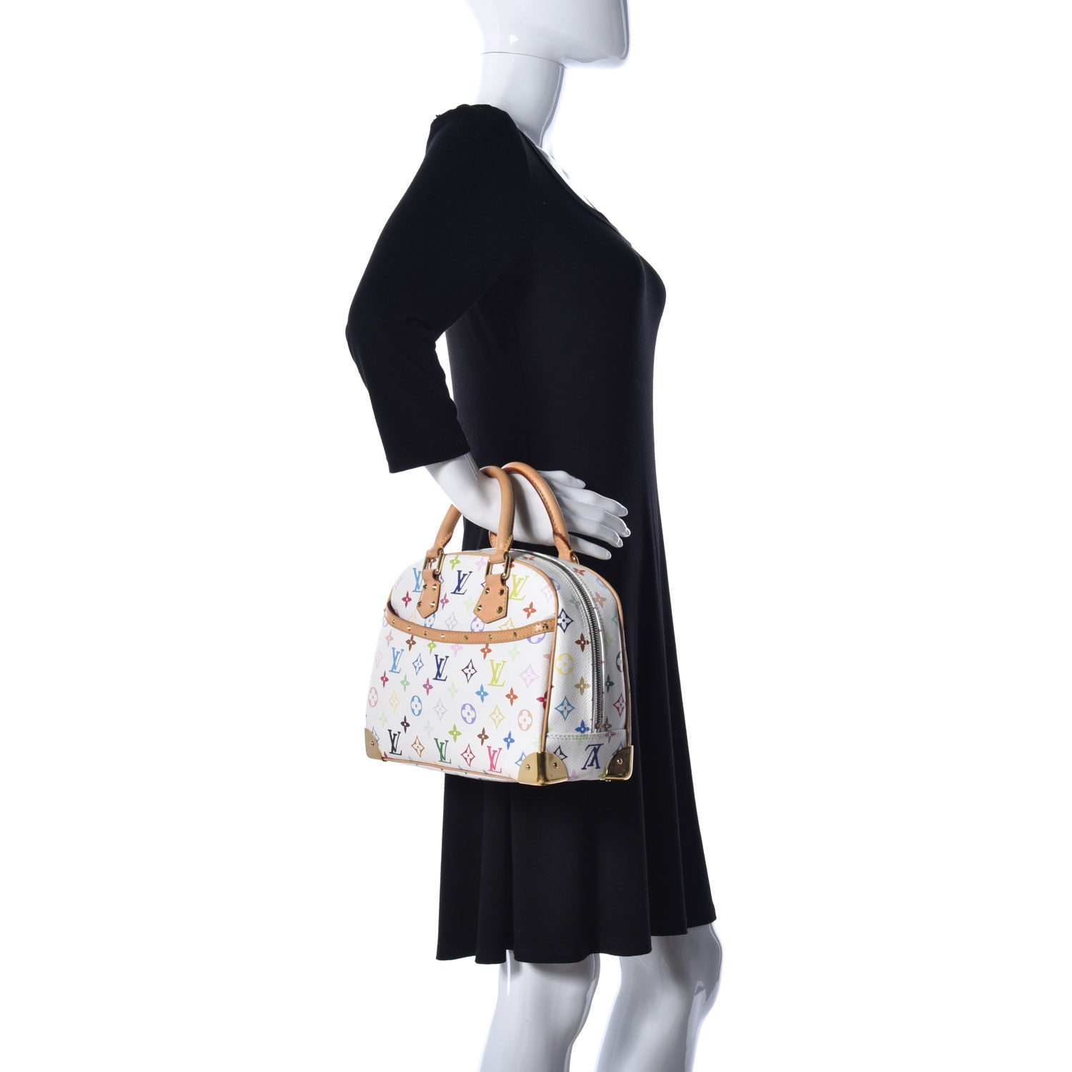 Louis Vuitton Monogram Multicolor Trouville White 3 of 18