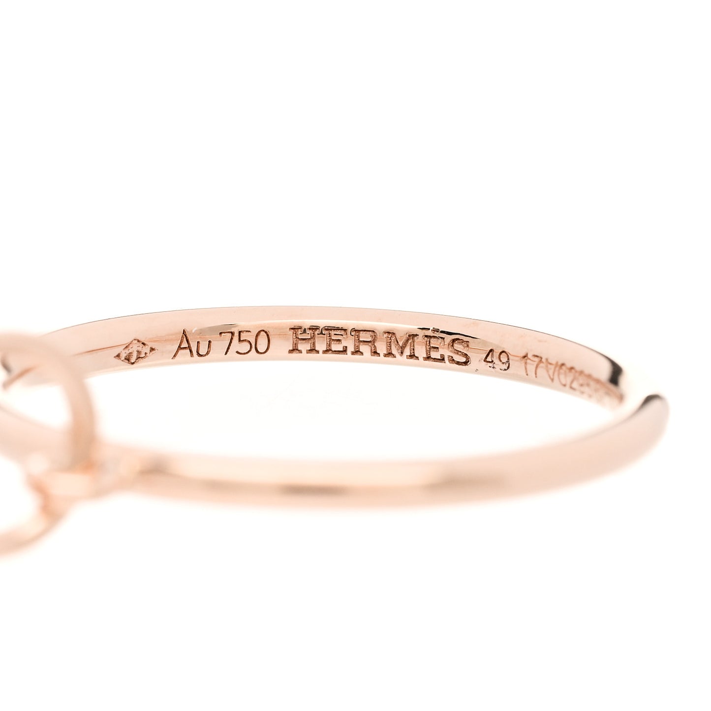 18K Rose Gold Diamond Gambade Ring 49 5