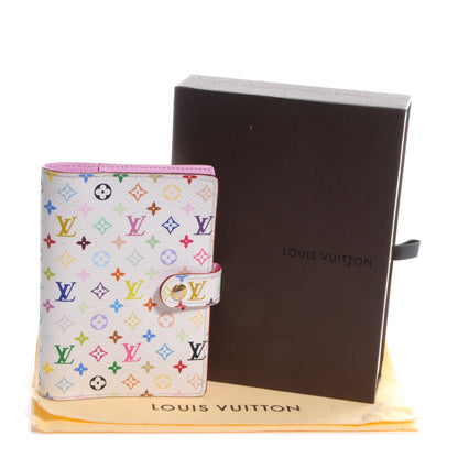 Louis Vuitton Monogram Multicolor Small Ring Agenda Cover White 6 of 9