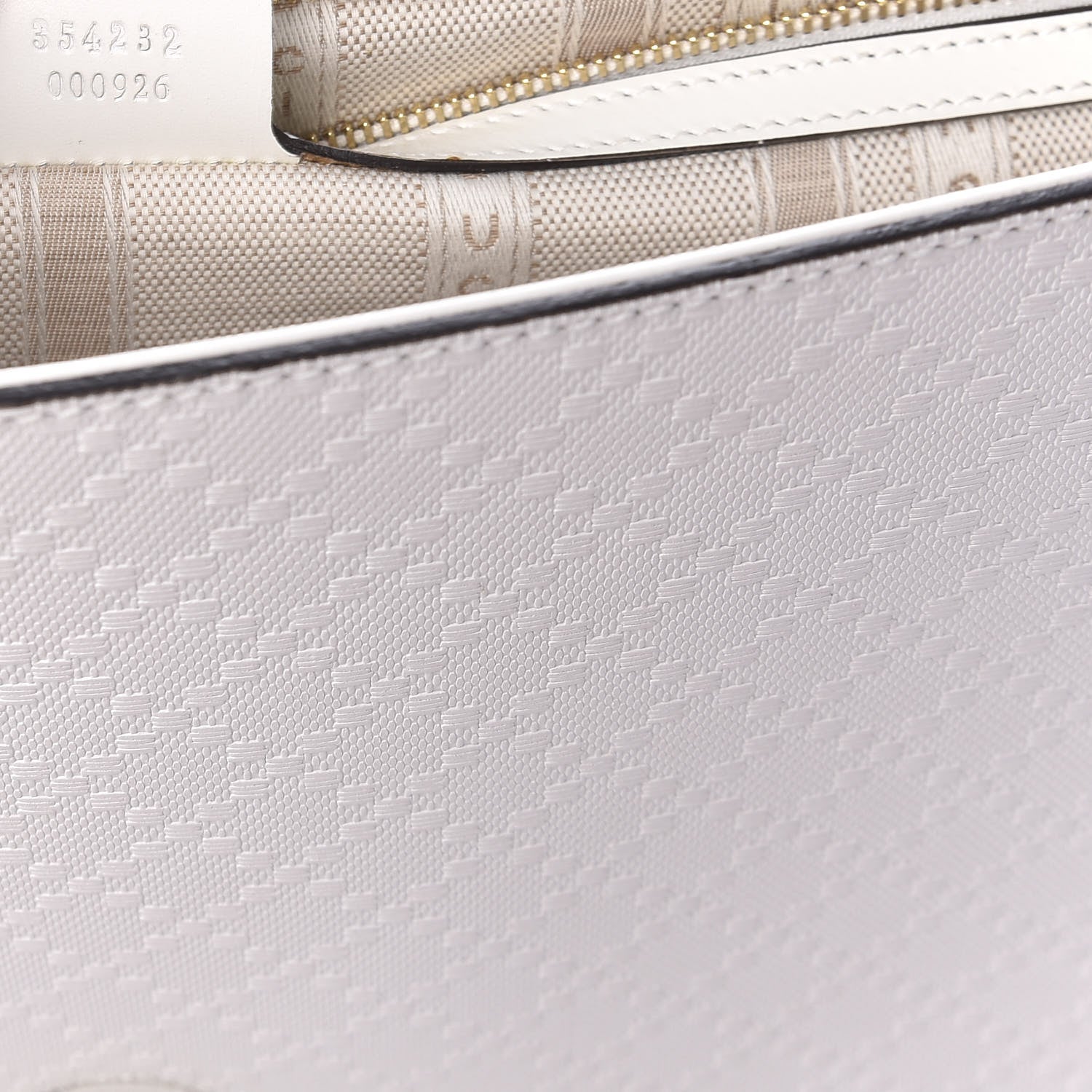 Gucci Hilary Lux Bright Diamante Clutch Great White 7 of 8