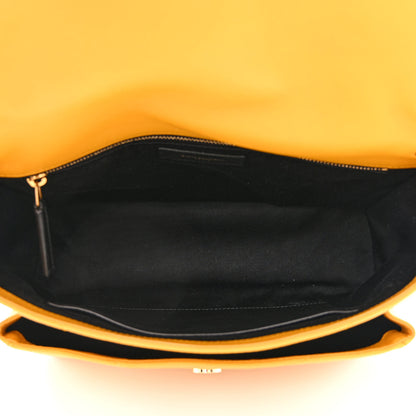 Saint Laurent Lambskin Matelasse Monogram Medium Niki Chain Satchel Yellow 5 of 10