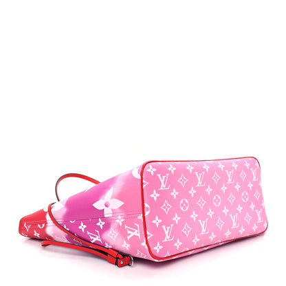 Louis Vuitton Monogram Escale Neverfull MM Rouge 3 of 10