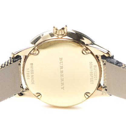 Burberry Stainless Steel Calfskin 26mm Classic Quartz Watch Champagne BU10201 3 of 4