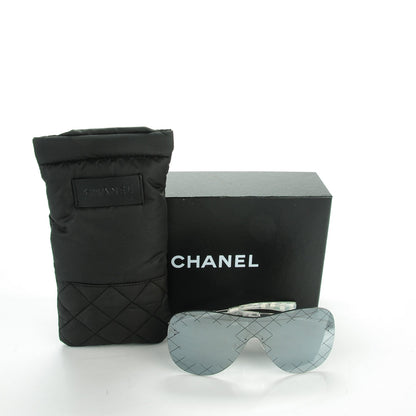 Chanel Shield Runway Sunglasses 2747 Silver Grey 7 of 7