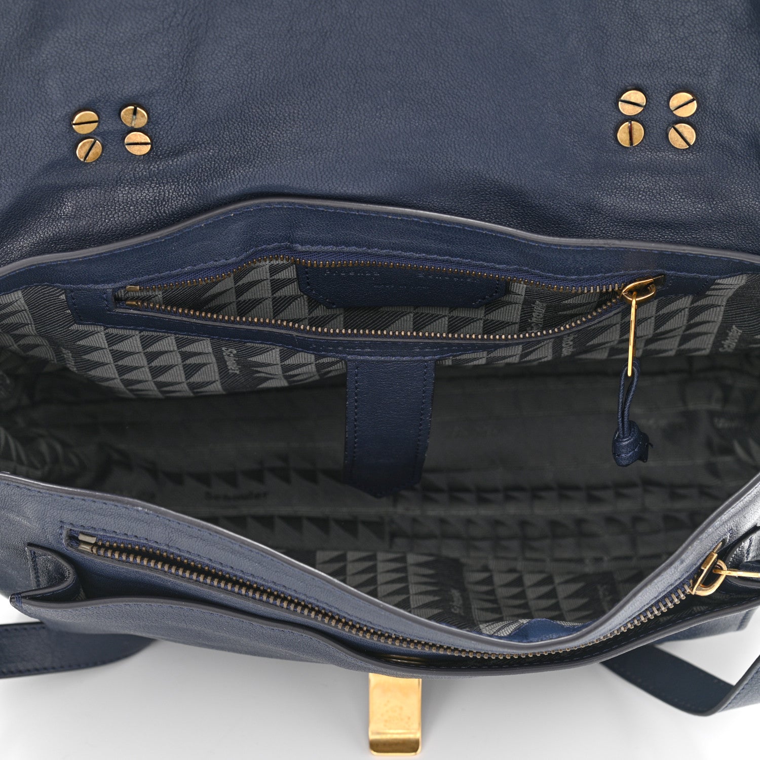 Proenza Schouler Lambskin Medium PS1 Satchel Midnight 7 of 21