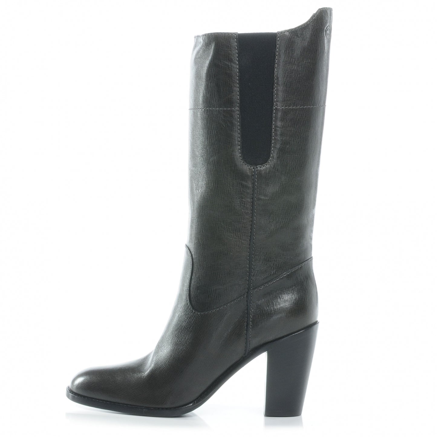 Leather Coco Boy Boots 40 Gris Fonce