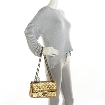 Chanel Buffalo Hand Painted Lace 2.55 Reissue 225 Flap Gold 2 of 9