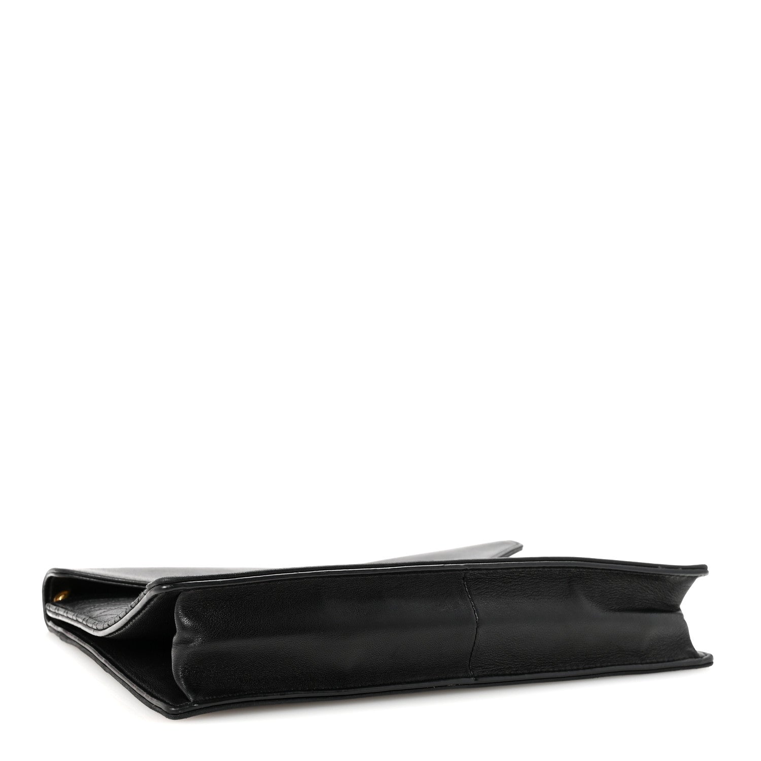 Saint Laurent Lambskin Quilted Monogram Gaby Chain Bag Black 4 of 11