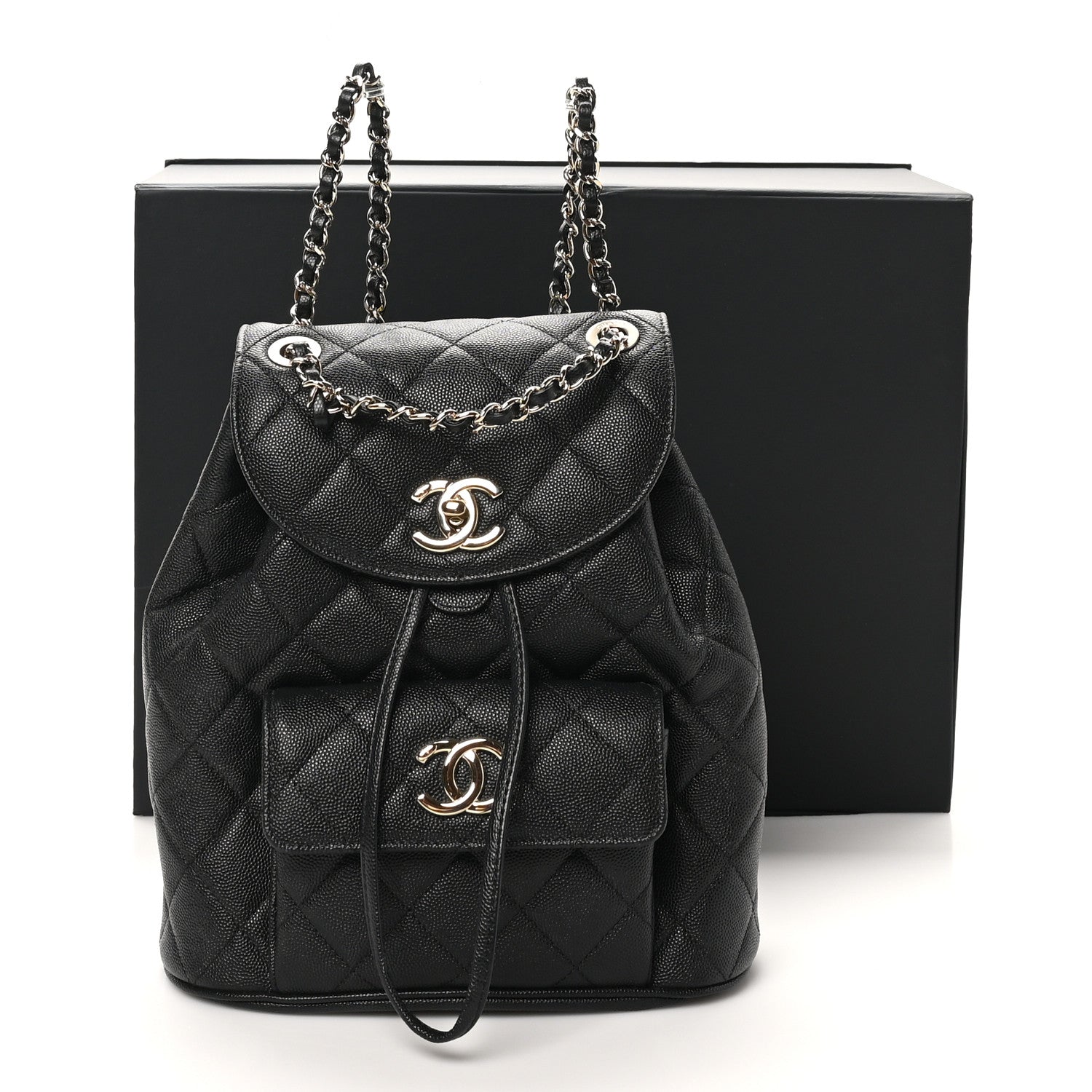 Chanel Caviar Quilted Backpack Bag Black 11 of 11