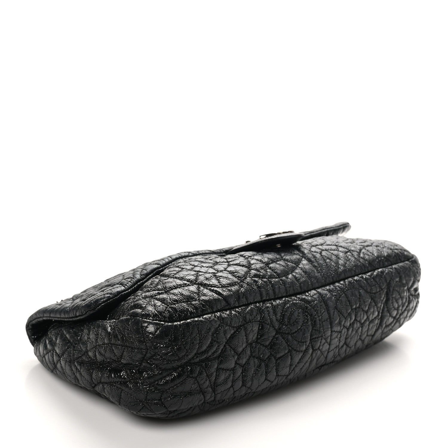 Chanel Vinyl Graphic Edge Flap Black 4 of 10