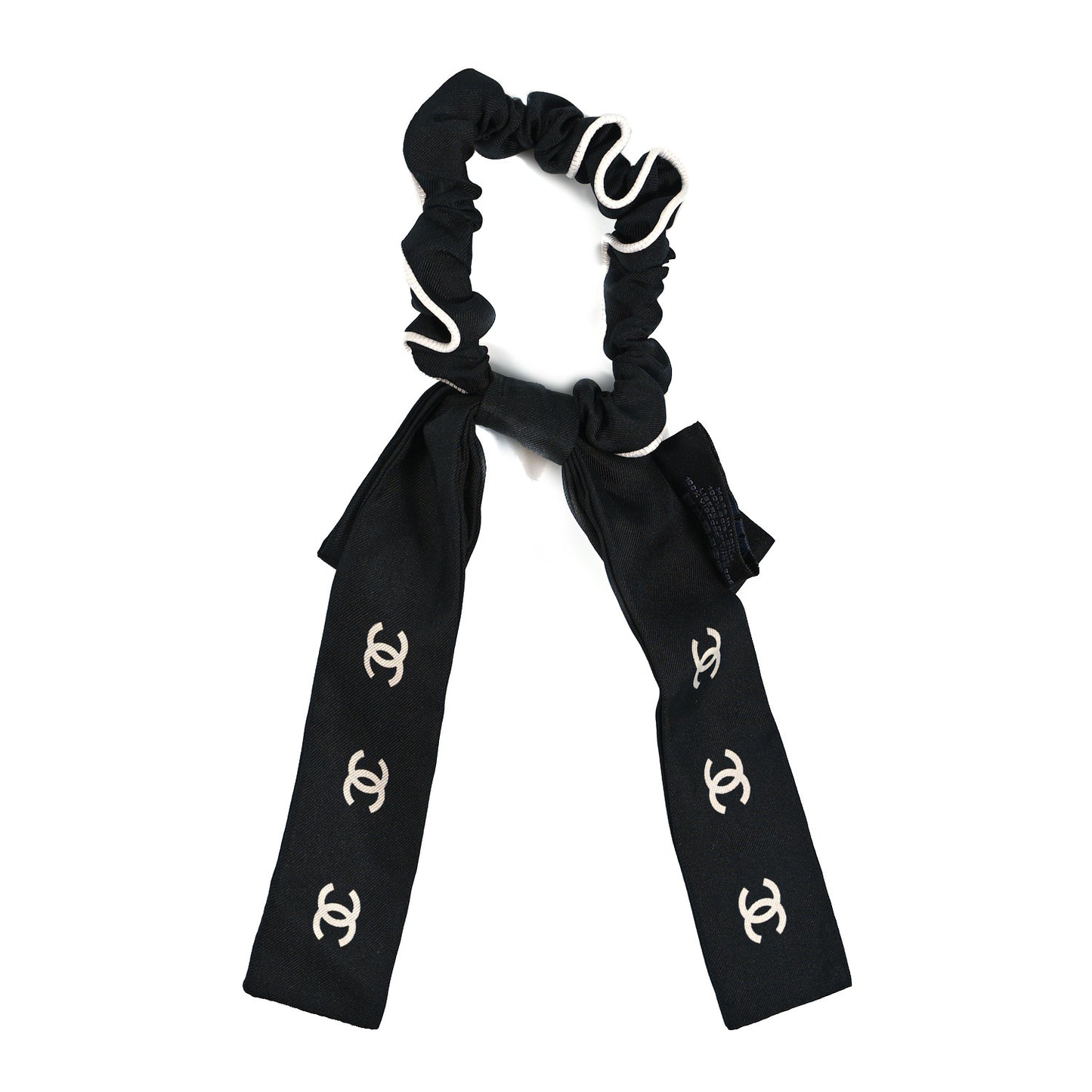 Silk CC Hair Tie Black