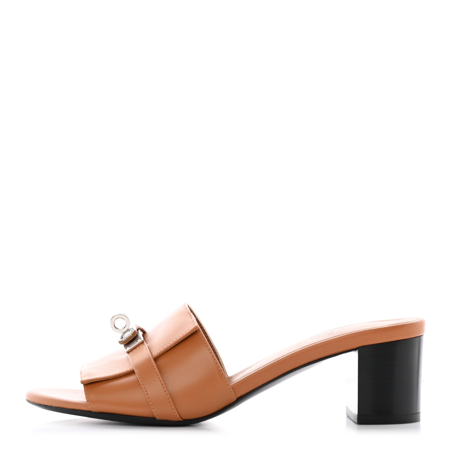 Hermes Calfskin Gigi 50 Sandals 37.5 Naturel 1 of 13