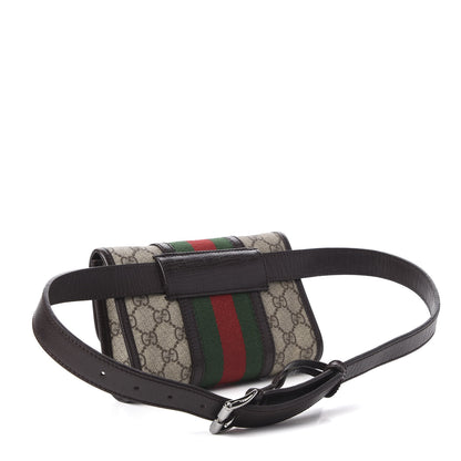 Gucci GG Monogram Plus Web Belt Bag Dark Brown 3 of 11