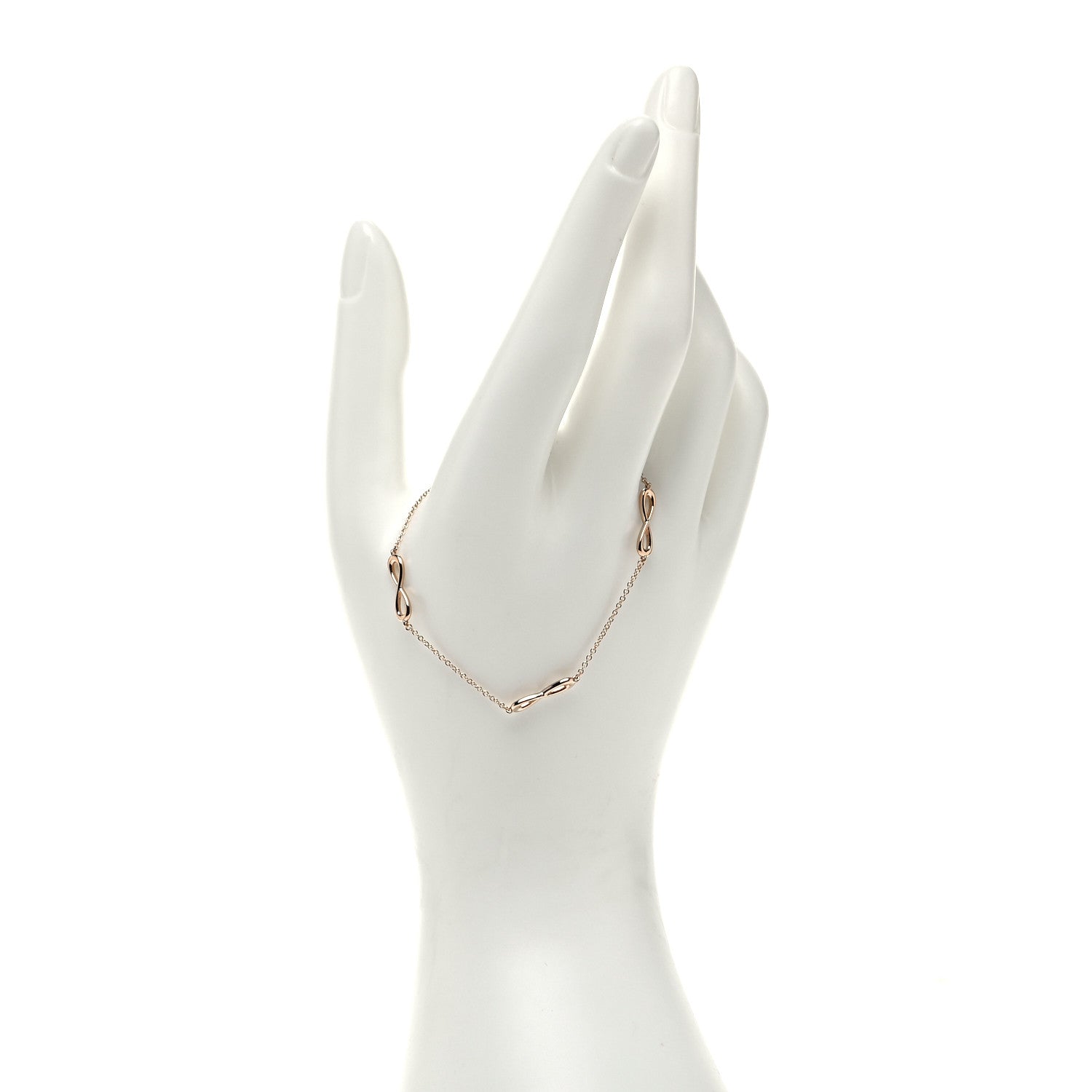 Tiffany 18K Rose Gold Infinity Endless Bracelet 3 of 12