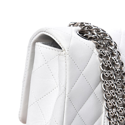 Chanel Lambskin Quilted Medium Single Flap White 11 of 12
