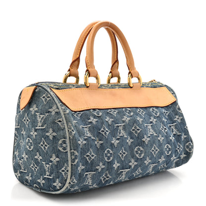 Louis Vuitton Monogram Denim Neo Speedy Blue 3 of 13
