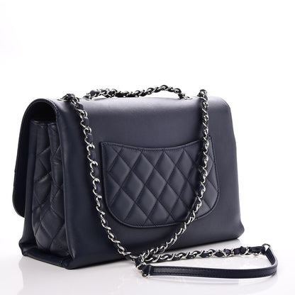 Chanel Calfskin Jumbo Tramezzo Flap Navy 4 of 8