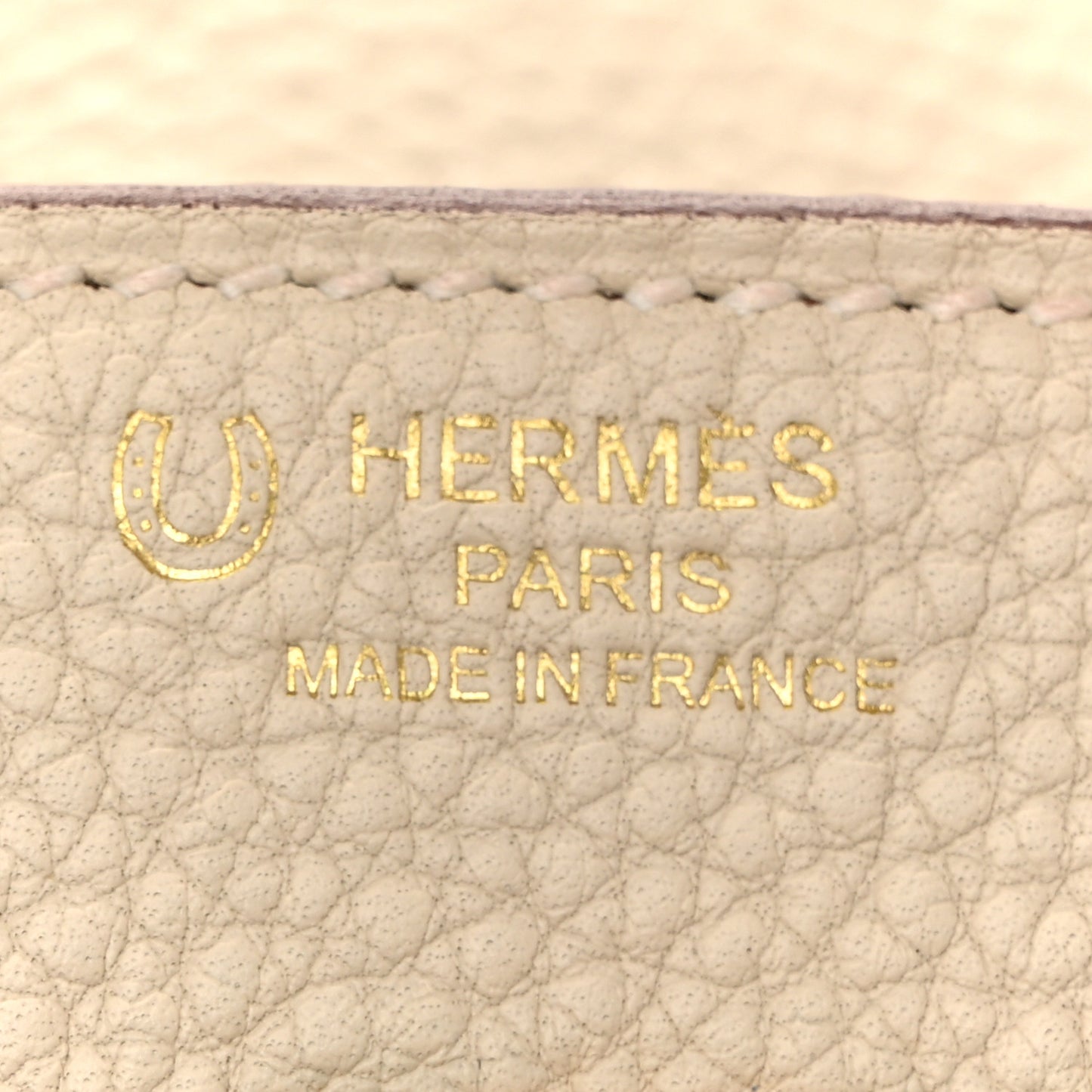 Togo Horseshoe Birkin 25 Craie Gold