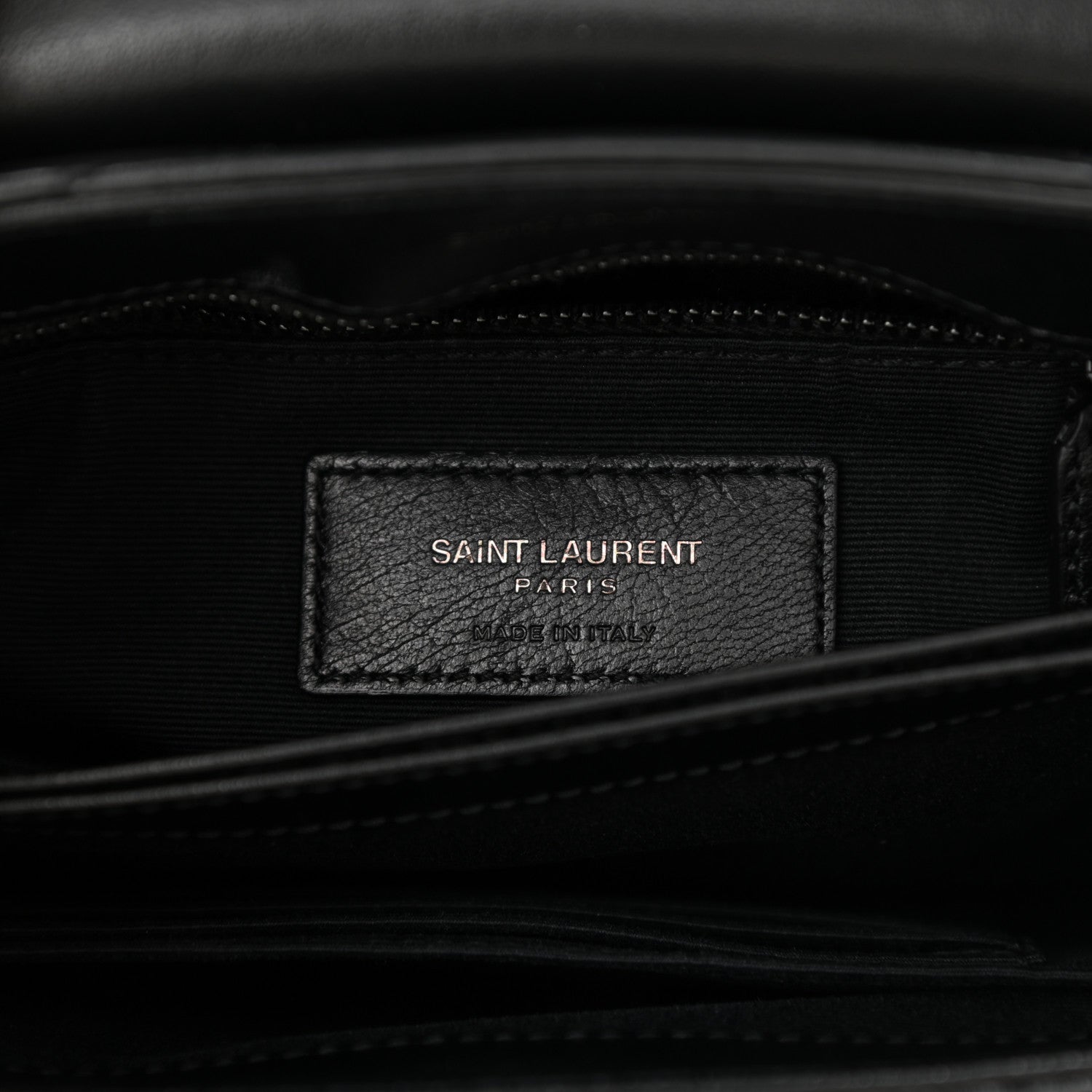 Saint Laurent Calfskin Y Quilted Monogram Toy Loulou Crossbody Bag Black 6 of 9
