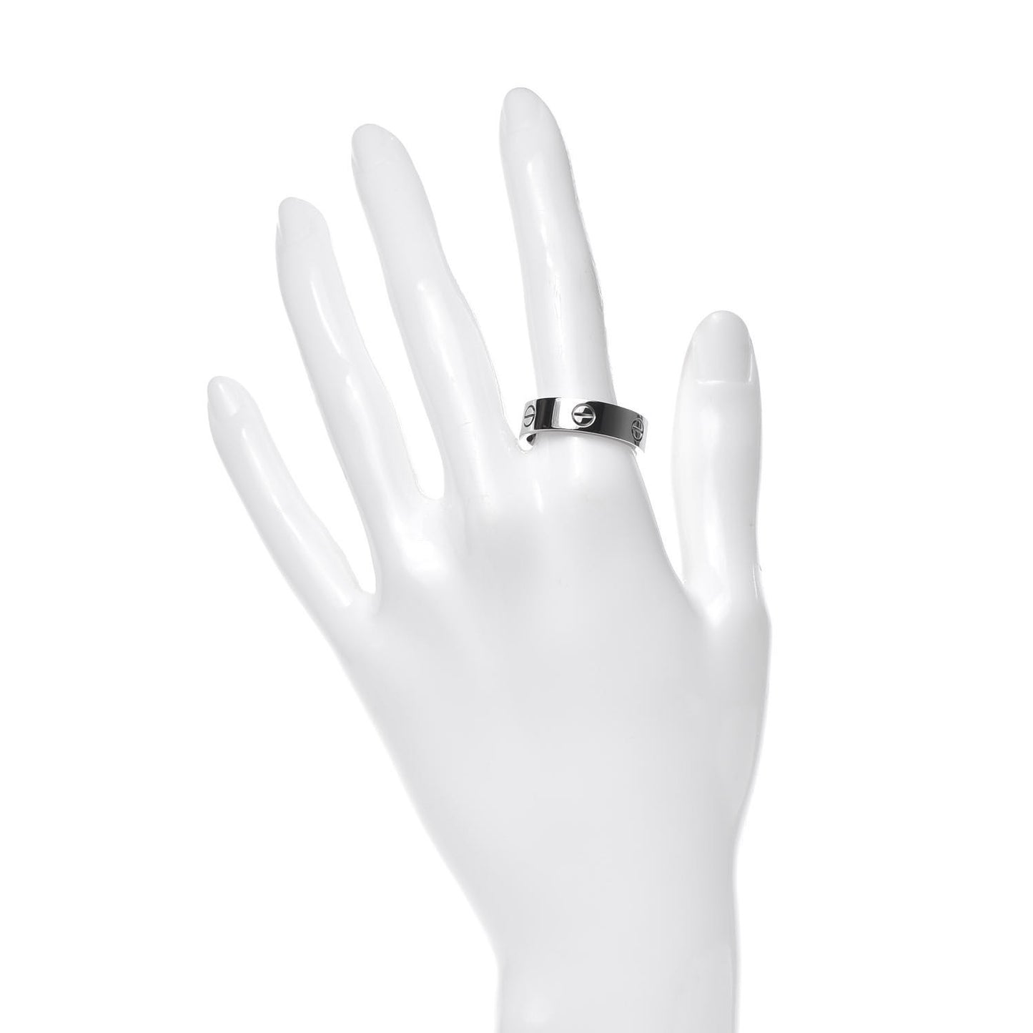 18K White Gold 6mm LOVE Ring 62 10