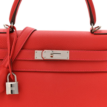 Hermes Togo Kelly Retourne 28 Geranium 8 of 10