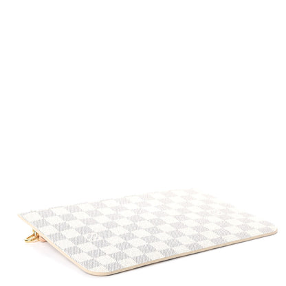 Louis Vuitton Damier Azur Neverfull MM GM Pochette Rose Ballerine 4 of 8