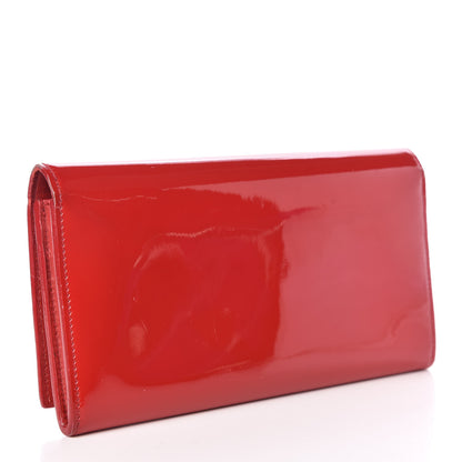 Saint Laurent Patent Belle De Jour Flap Wallet Red 4 of 13