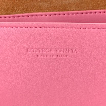 Bottega Veneta Lambskin Maxi Intrecciato Mini Cassette Crossbody Bag Pink 6 of 10