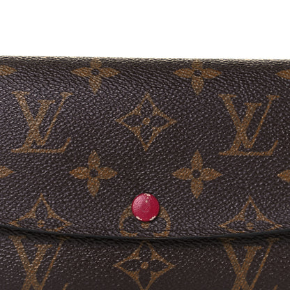 Louis Vuitton Monogram Emilie Wallet Fuchsia 7 of 9