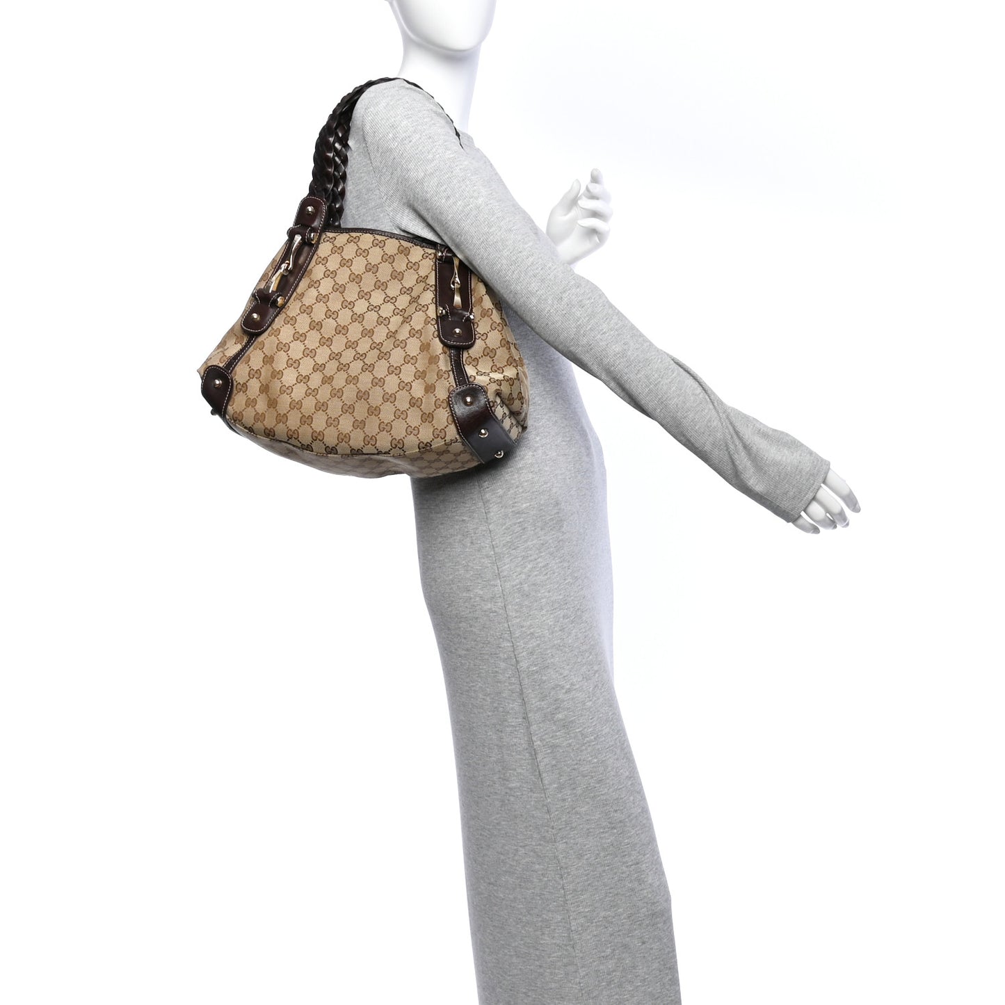 Monogram Small Pelham Shoulder Bag Dark Brown