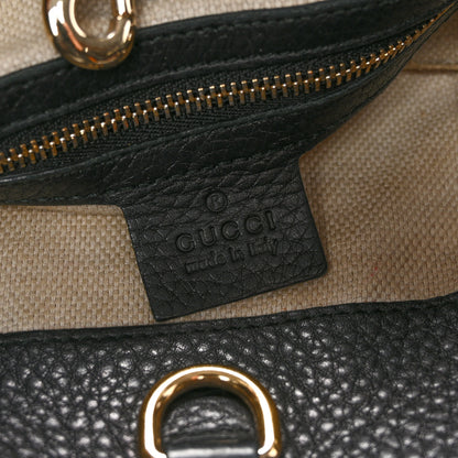 Gucci Pebbled Calfskin Medium Soho Chain Shoulder Bag Black 6 of 15