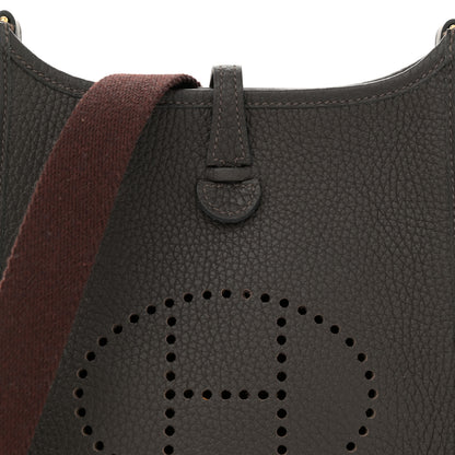 Hermes Taurillon Clemence Amazone Evelyne TPM Macassar Havane 8 of 11
