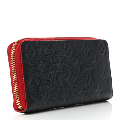 Louis Vuitton Empreinte Blooming Flowers Clemence Wallet Marine Rouge 3 of 7