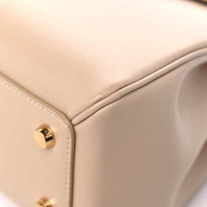 Celine Satinated Calfskin Small 16 Top Handle Bag White 13 of 13