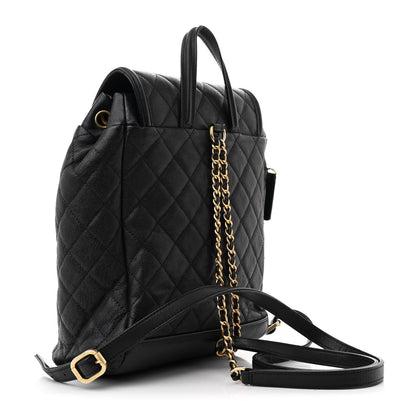 Chanel Caviar Quilted Filigree Backpack Black 3 of 12