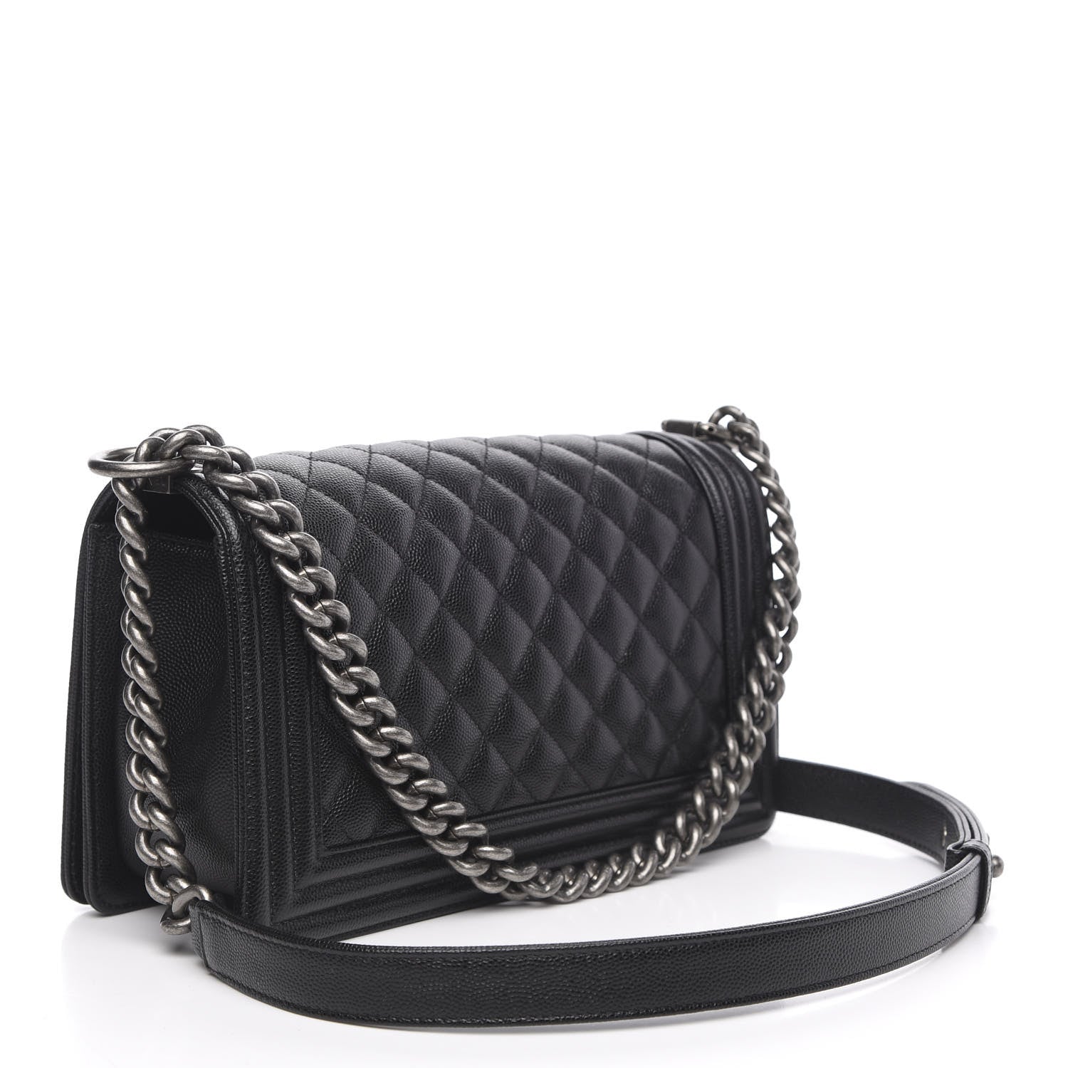 Chanel Caviar Quilted Medium Boy Flap Black 3 of 11