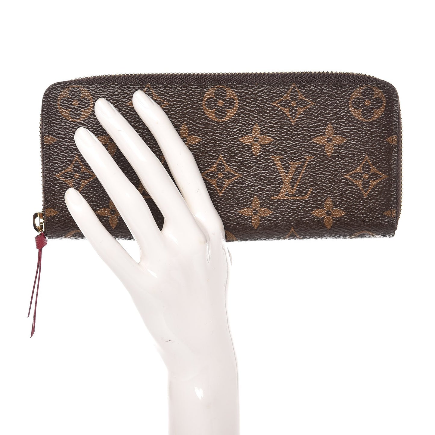Monogram Clemence Wallet Fuchsia