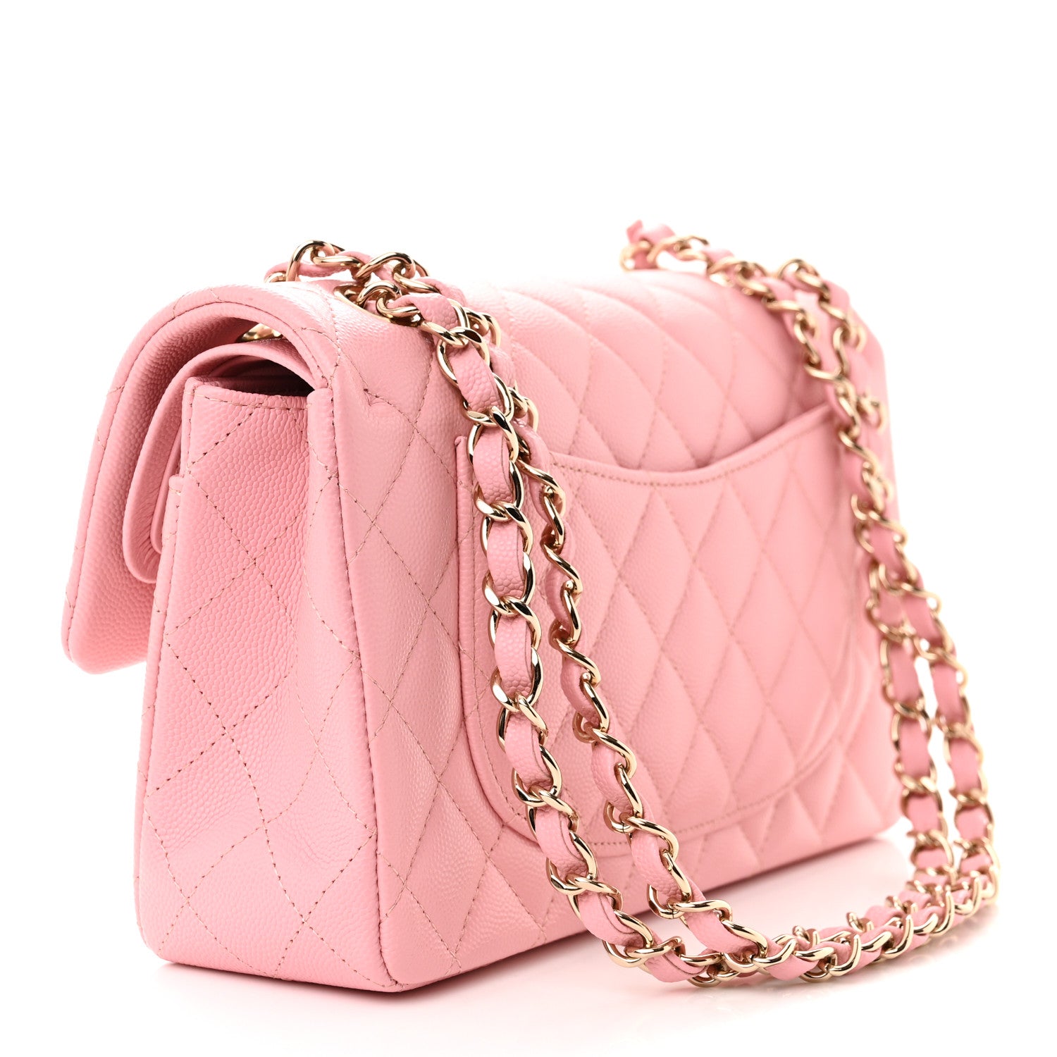 Chanel Caviar Quilted Small Double Flap Pink 3 of 11