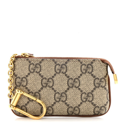Gucci GG Supreme Monogram Key Case Brown 1 of 11