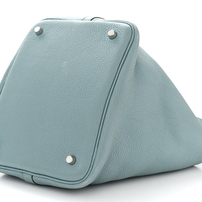 Hermes Taurillon Clemence Picotin 22 MM Ciel 10 of 14