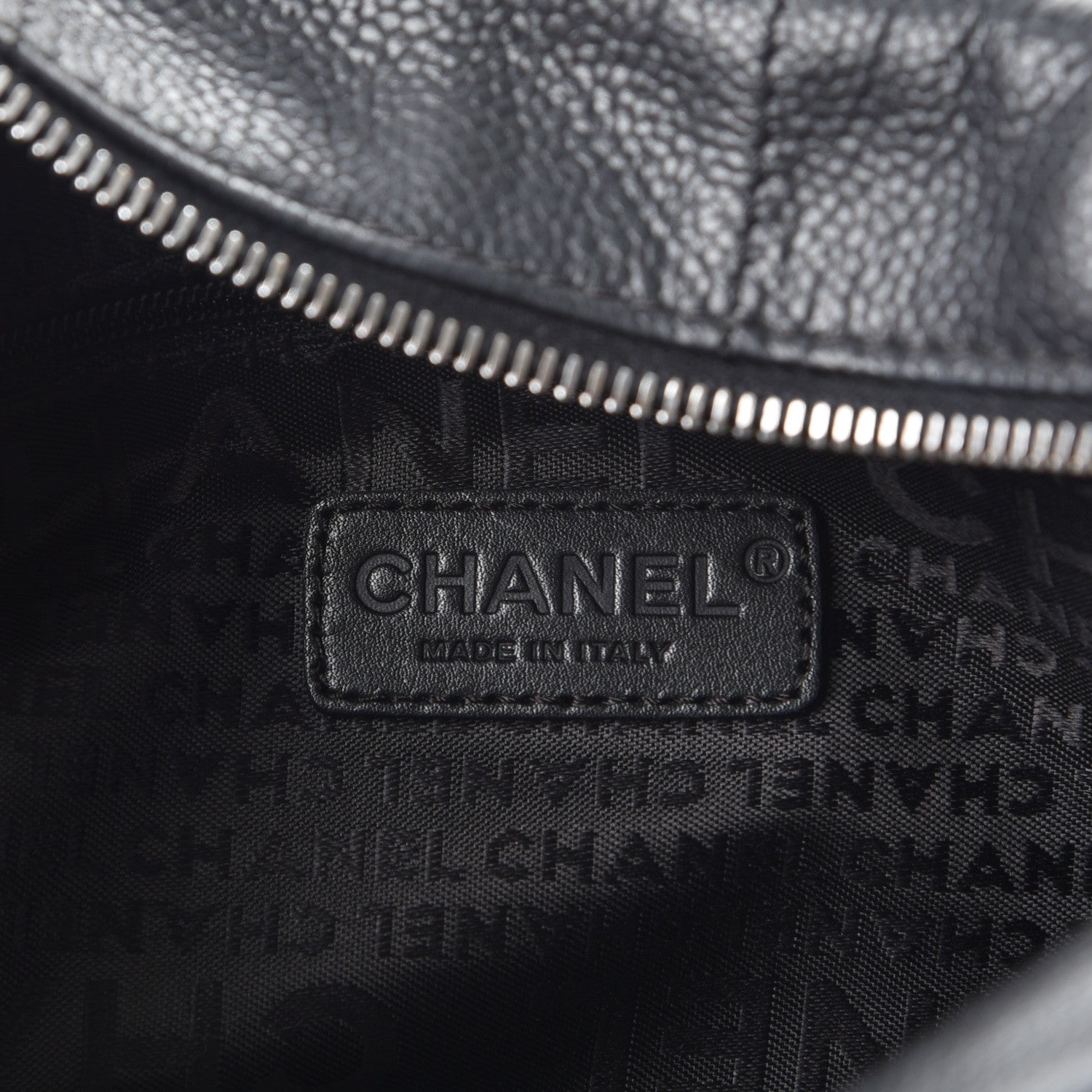 Chanel Caviar Square Stitched Satchel Black 6 of 11