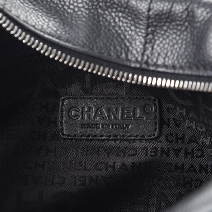Chanel Caviar Square Stitched Satchel Black 6 of 11
