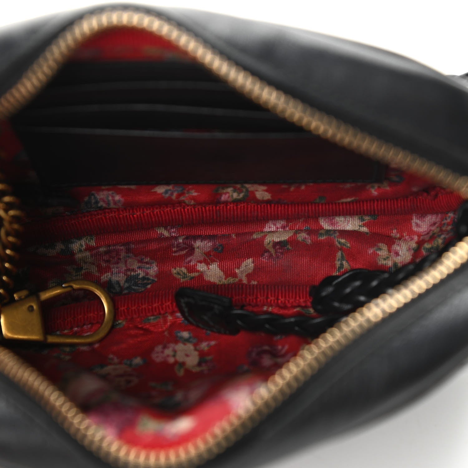 Gucci Calfskin Trapuntata Web Mini GG Shoulder Bag Black 5 of 13
