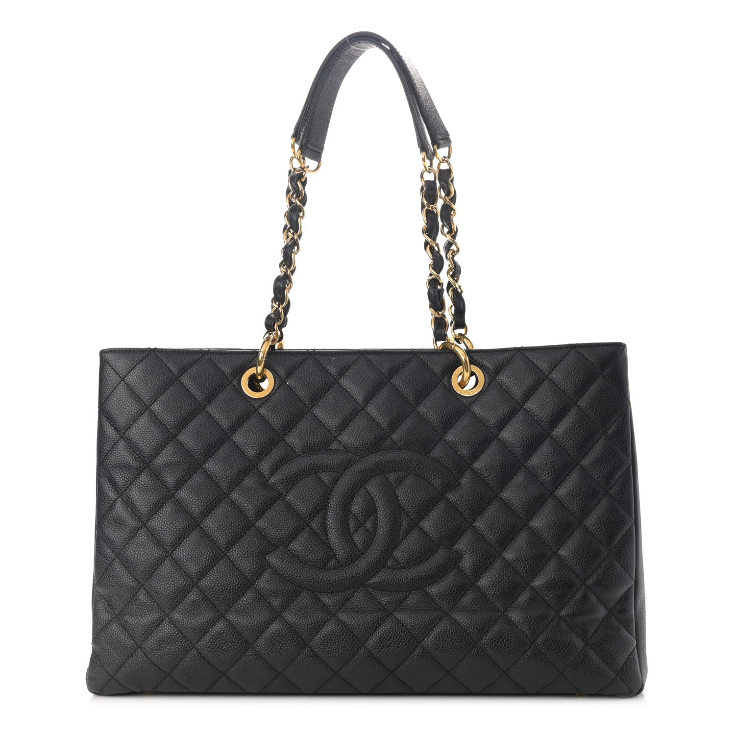 Chanel Caviar Quilted XL Grand Shopping Tote GST Black 1 of 12